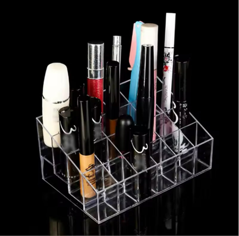 Lipstick Display Stand Holder, Acrylic Lipstick Storage Box, Acrylic Makeup Organizer, Desktop Lipstick Display Storage Box, Cosmetic Nail Polish Storage Rack, Desktop Dressing Table for Lip Glaze Brushes Bottles Lipstick Display Stand Holder, Acrylic Lipstick Storage Box, Acrylic Makeup Organizer, Desktop Lipstick Display Storage Box, Cosmetic Nail Polish Storage Rack, Desktop Dressing Table for Lip Glaze Brushes Bottles